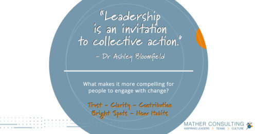 Leadership is an invitation to collective action - Dr Ashley Bloomfield